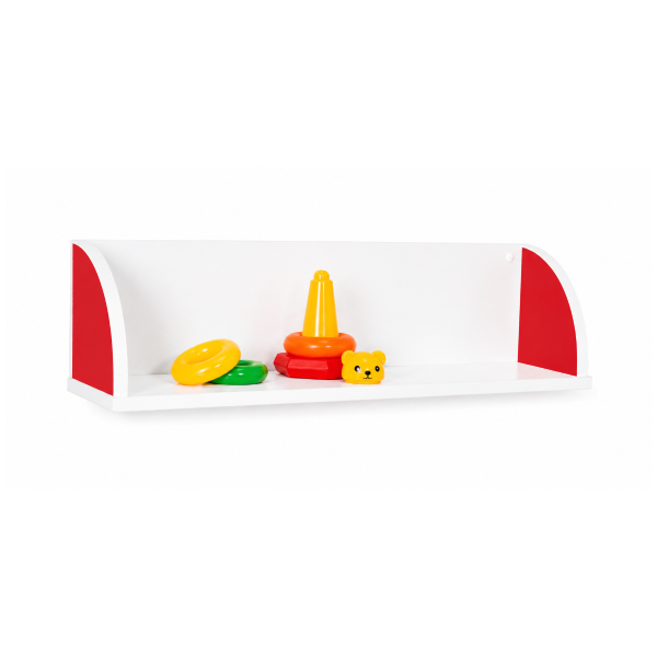 Balda laterales quesitos 80 cm Blanco Rojo