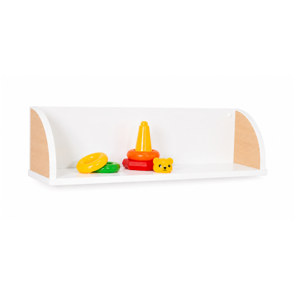 Balda laterales quesitos 80 cm Blanco Haya