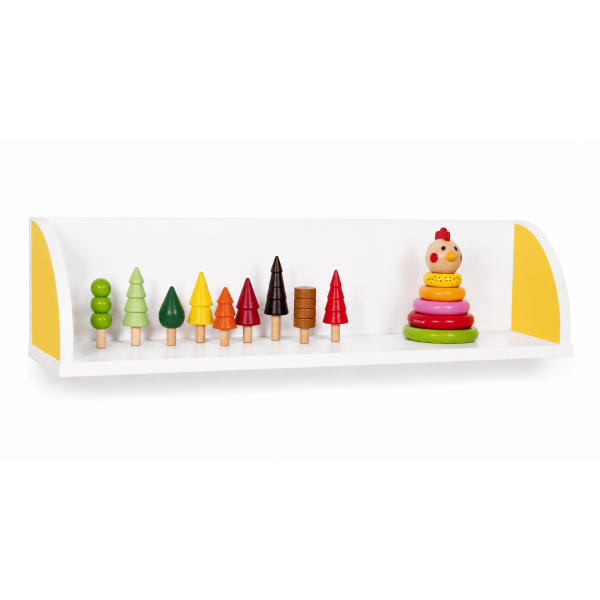 Balda laterales quesitos 119 cm Blanco Amarillo