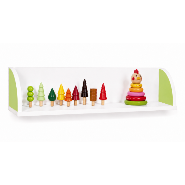 Balda laterales quesitos 119 cm Blanco Verde