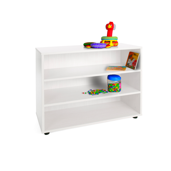 Mueble bajo 3 estantes Blanco