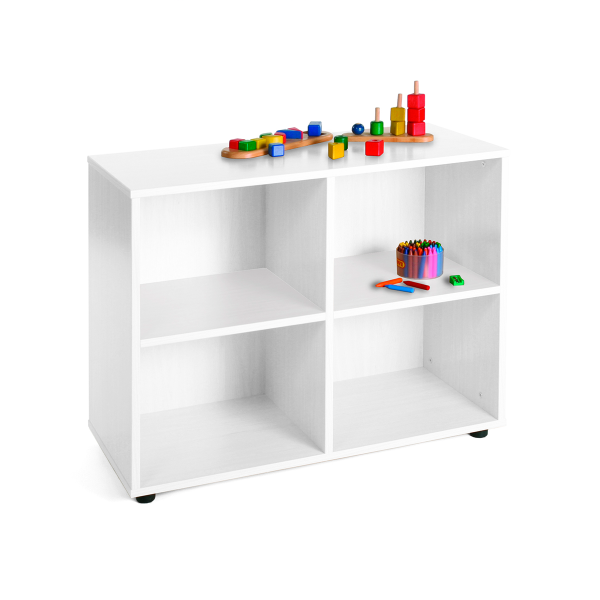 Mueble bajo 4 casillas Blanco