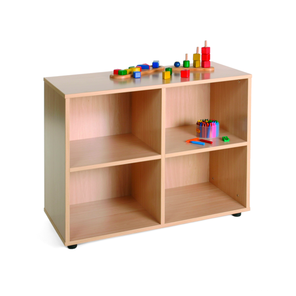 Mueble bajo 4 casillas Haya