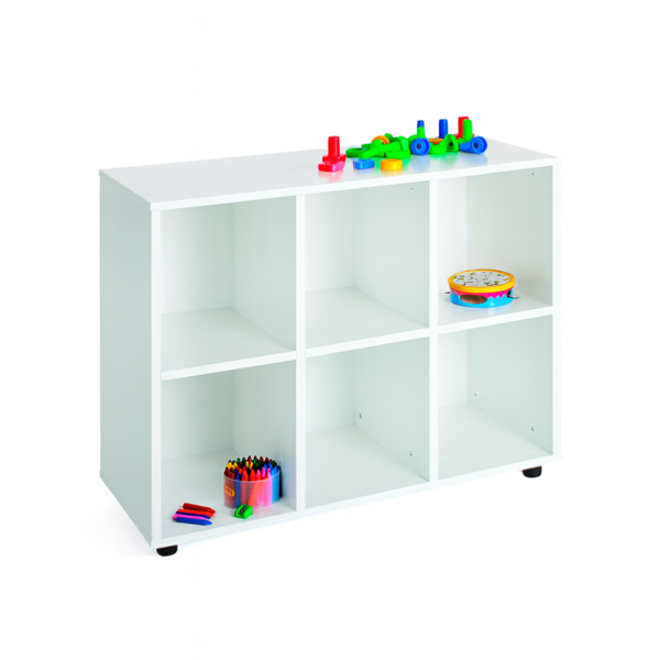 Mueble bajo 6 casillas Blanco