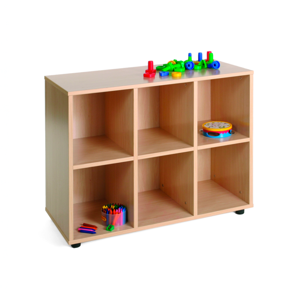 Mueble bajo 6 casillas Haya