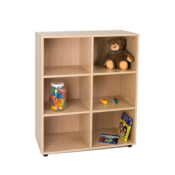 Mueble interm. con 6 casillas Haya