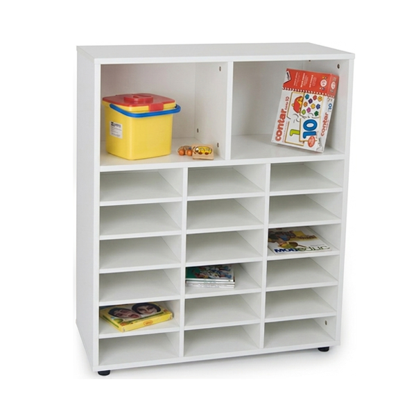 Mueble interm. casillero y 2 casillas Blanco