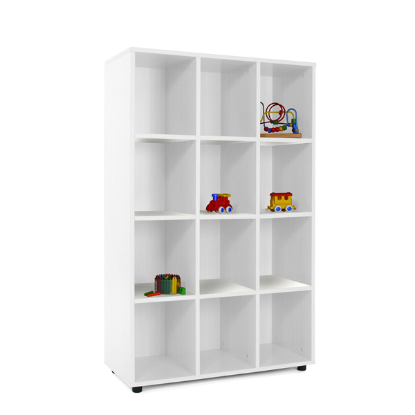 Mueble medio con 12 casillas Blanco