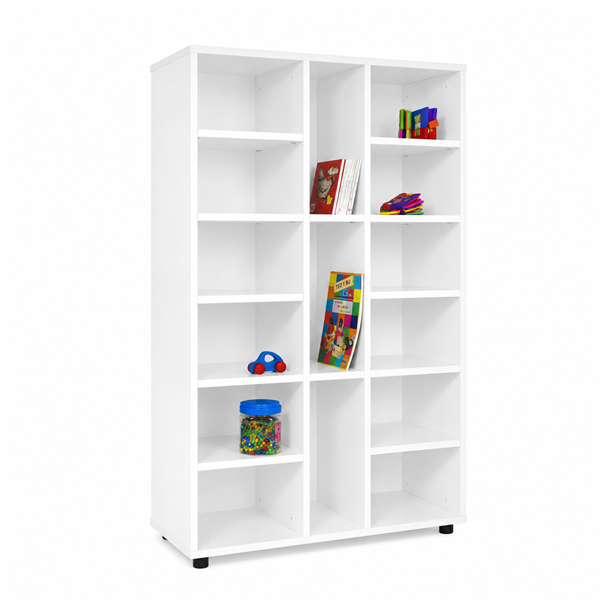 Mueble medio con 15 casillas Blanco