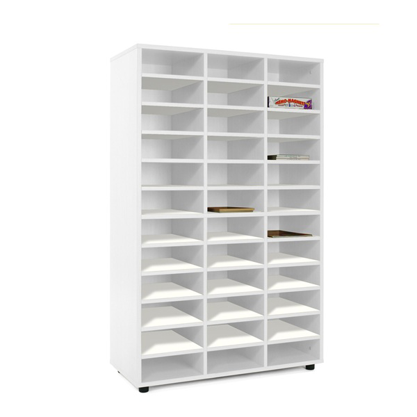 Mueble medio con 36 casillas Blanco