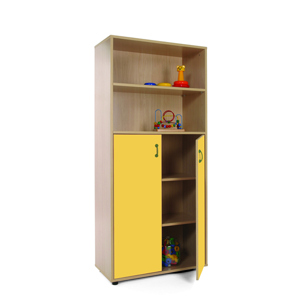 Mueble alto armario y estantería Haya ptas. Amarillas