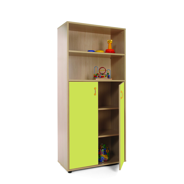 Mueble alto armario y estantería Haya ptas. Verde claro