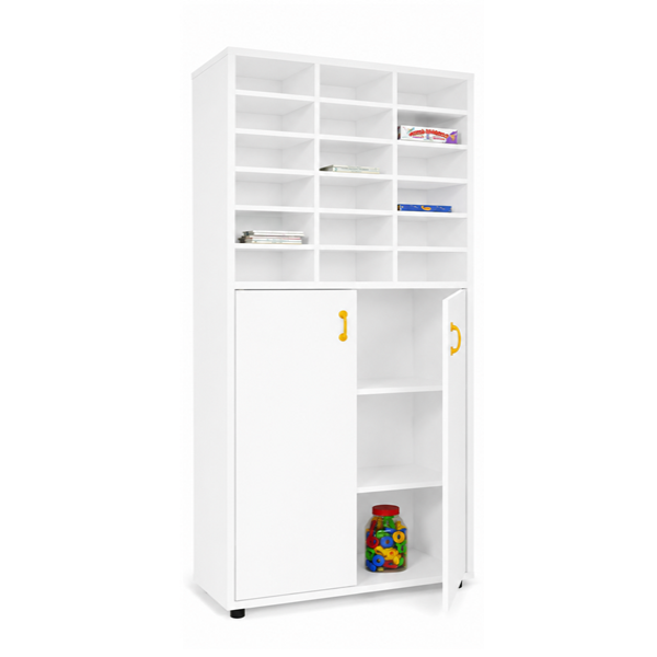 Mueble alto armario y casillero Blanco ptas. Blancas