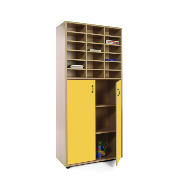 Mueble alto armario y casillero Haya ptas. Amarillas