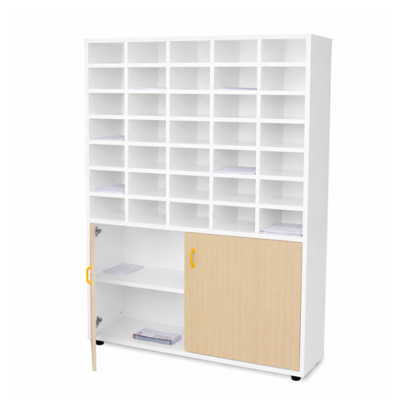Mueble organiz. profesores 121x158x34 cm Blanco Haya