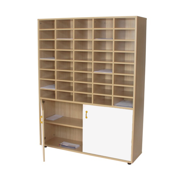 Mueble organizador profesores 121x158x34 cm Haya Blanco