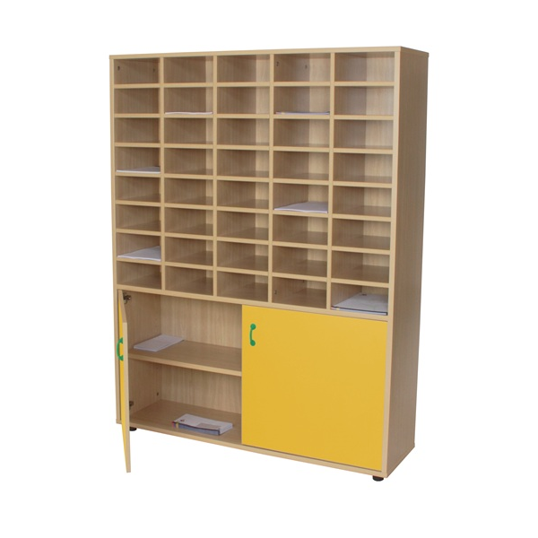 Mueble organizador profesores 121x158x34 cm Haya Amarillo
