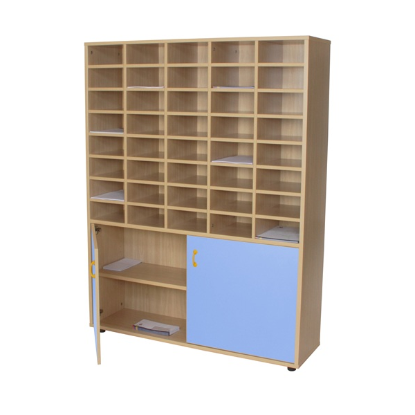 Mueble organizador profesores 121x158x34 cm Haya Azul Claro