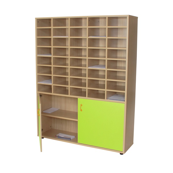 Mueble organizador profesor 121x158x34 cm Haya Verde claro