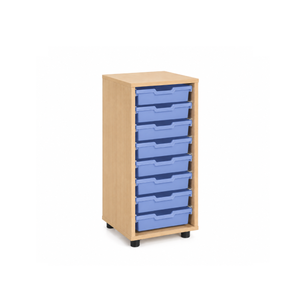 Mueble bajo cubetero Haya 1 col. cubetas Azul