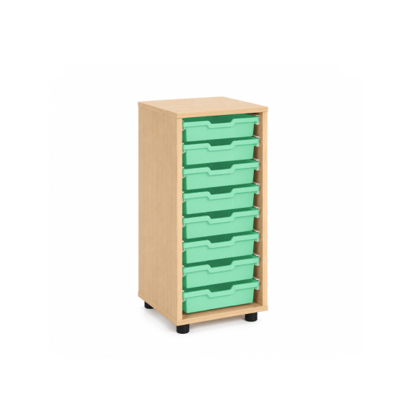 Mueble bajo cubetero Haya 1 col. cubetas Verde