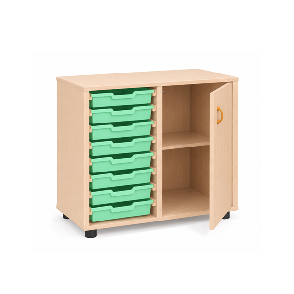 Mueble bajo cubetero Haya armario pta. cubetas Verde
