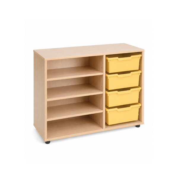 Mueble bajo cubetero Haya estant. cubetas Amarillo