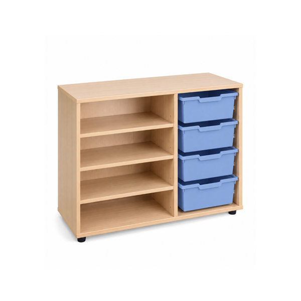 Mueble bajo cubetero Haya estant. cubetas Amarillo