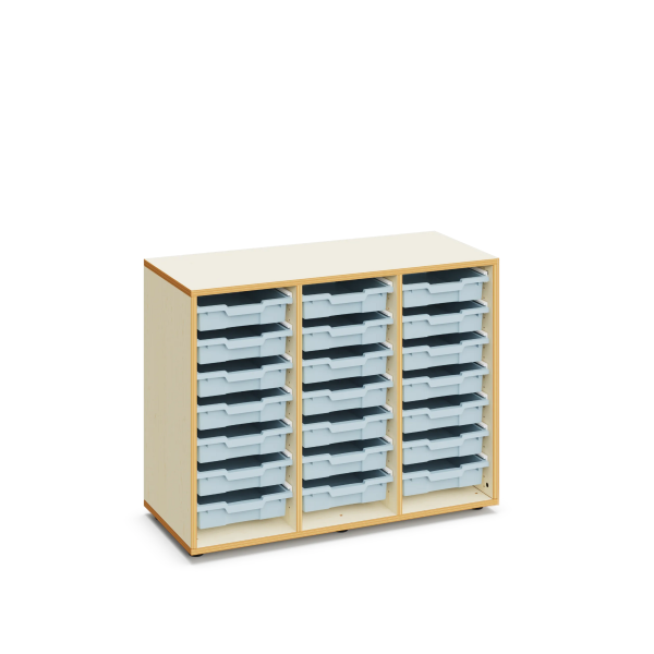 Armario Grace con 21 cubetas pequeñas Light Blue
