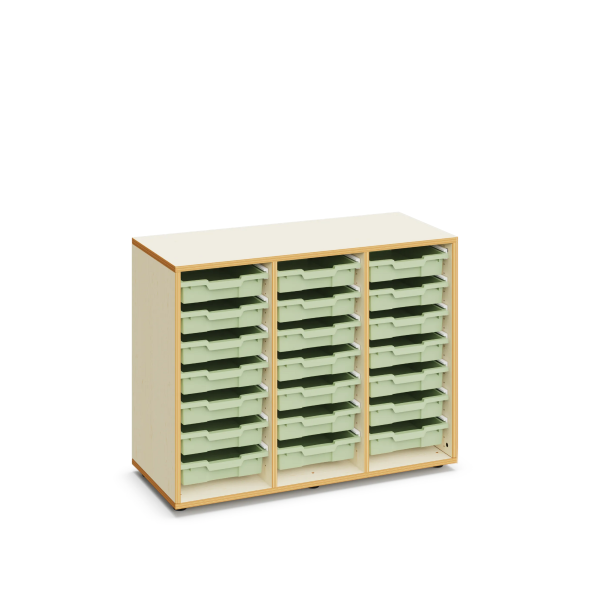 Armario Grace con 21 cubetas pequeñas Light Green