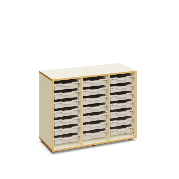 Armario Grace con 21 cubetas pequeñas Warm Gray