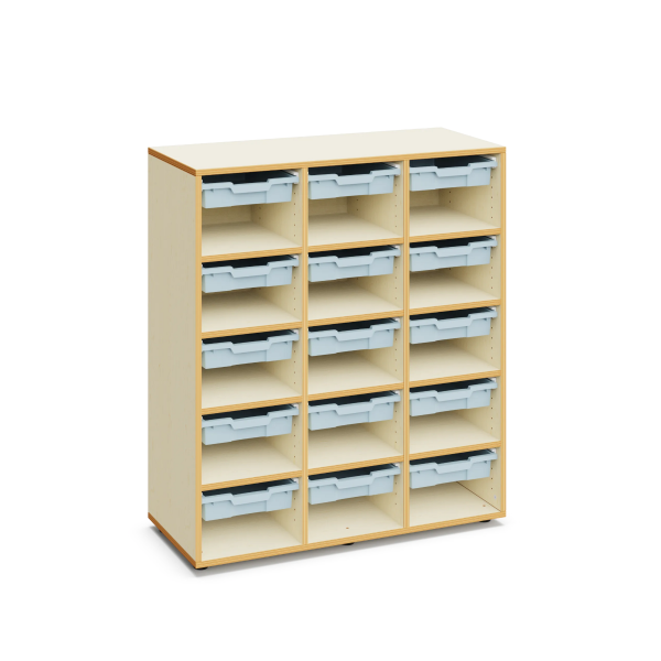 Armario Annie con 15 cubetas pequeñas LightBlue