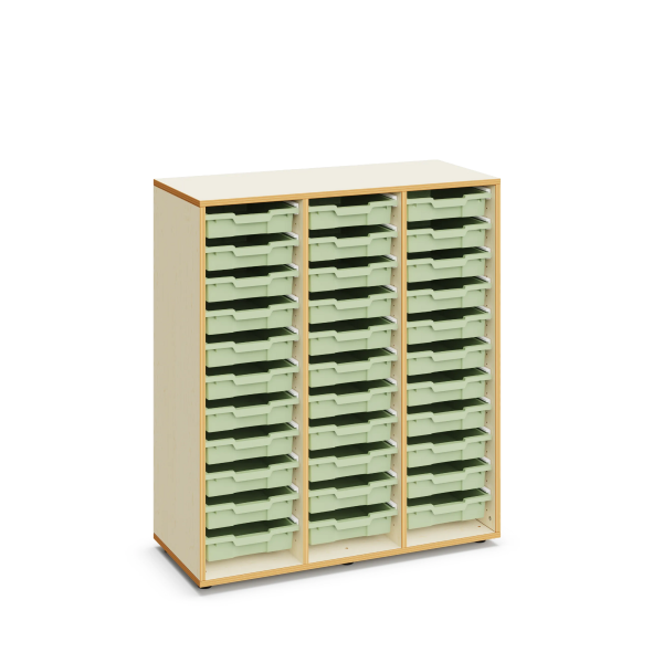 Armario Sophie con 33 cubetas pequeñas Light Green