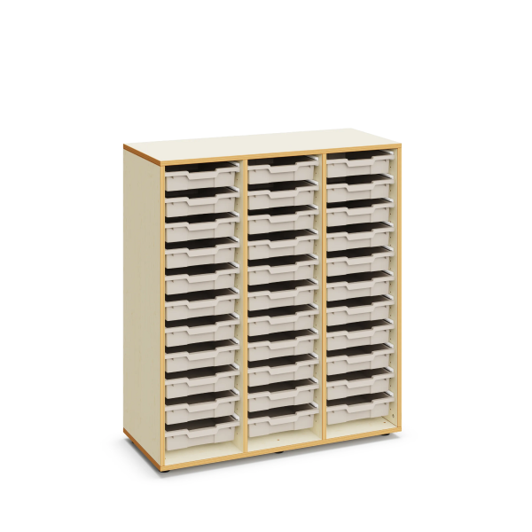 Armario Sophie con 33 cubetas pequeñas Warm Grey