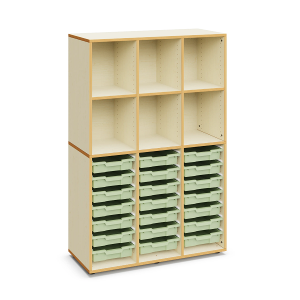 Armario Alice con 21 cubetas pequeñas Light Green