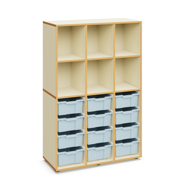 Armario Alice con 12 cubetas grandes Light Blue