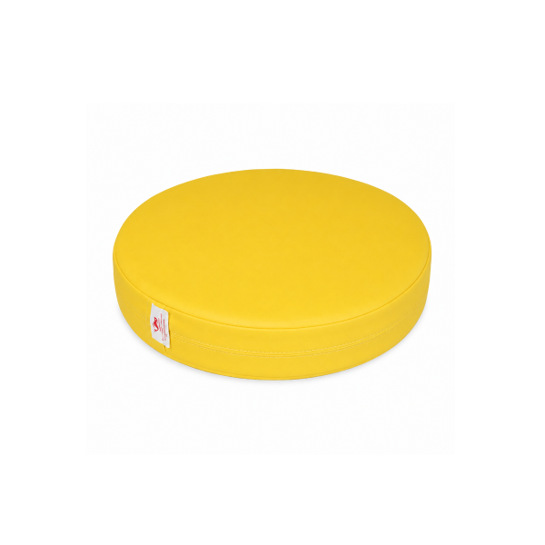 Cojín redondo Ø30x5 cm altura Amarillo
