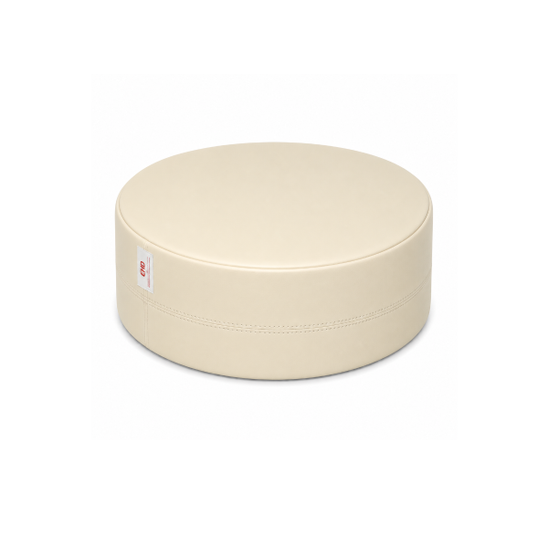 Cojín redondo Ø30x15 cm altura Crema