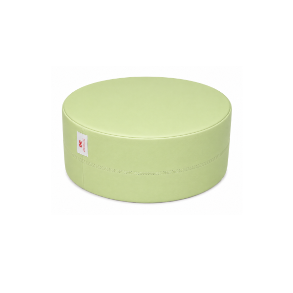 Cojín redondo Ø30x15 cm alt. Verde Baby Pistacho