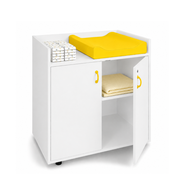 Mueble cambiador Blanco con 2 ptas. Blanco