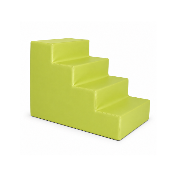 Escalera foam 4 peldaños 100x68x60 cm Pistacho