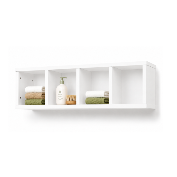 Casillero 4 casillas 80x22x28 cm Blanco