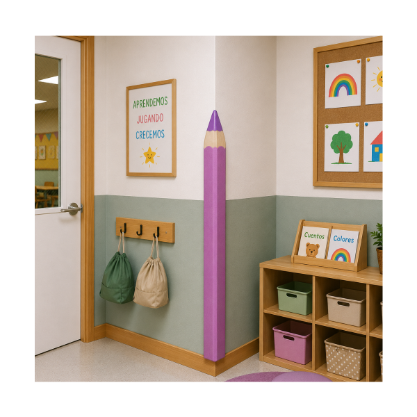 Protección cantonera lápiz Lila