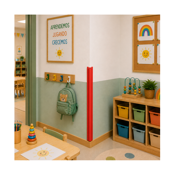Cantonera 4 cm PVC flexible 100 cm Roja