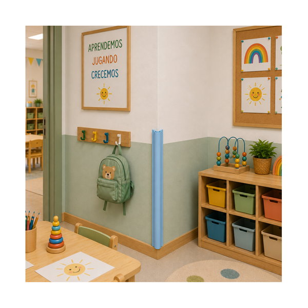 Cantonera 4 cm PVC flexible 100 cm Azul celeste