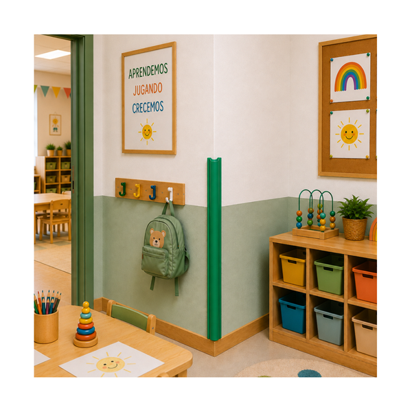 Cantonera 4 cm PVC flexible 100 cm Verde