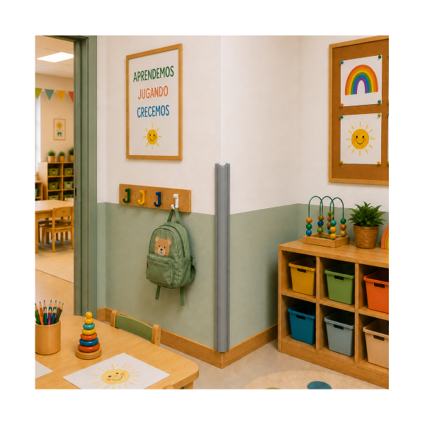 Cantonera 4 cm PVC flexible 100 cm Gris