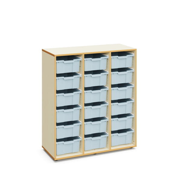 Armario Sophie con 18 cubetas grandes Light Blue
