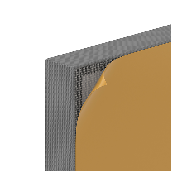 Panel acúst. Leda autoadhs. pared 62,5x62,5 cm. 20 u. Gris