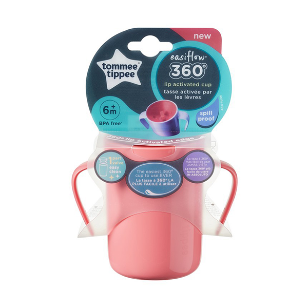 Vaso con asas 360° 200 ml Rojo